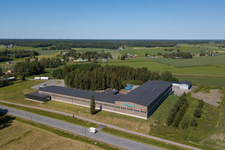 Purson AluCool -tehdas ilmakuvassa